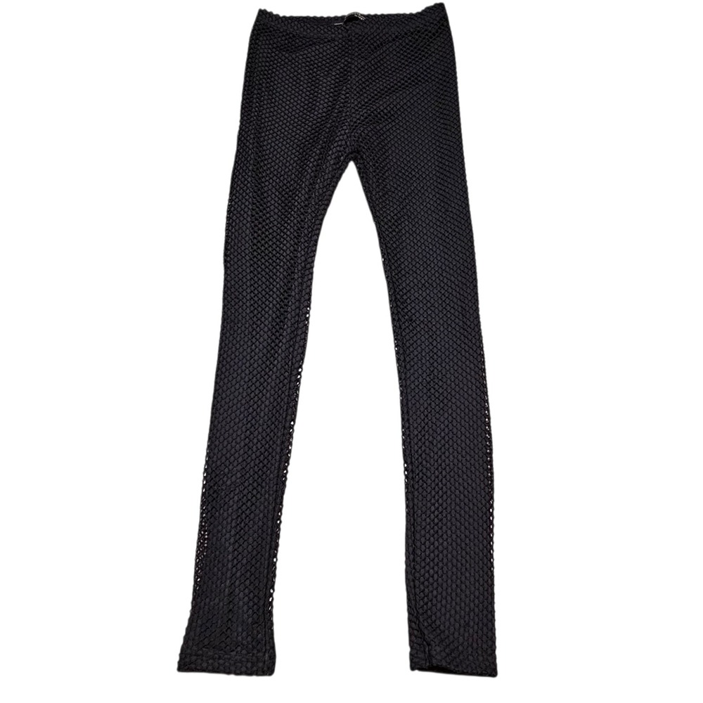 Allsaints Womens Mesh Leggings Size 4 Fish‎ Net Pull On Black Goth Punk Grunge